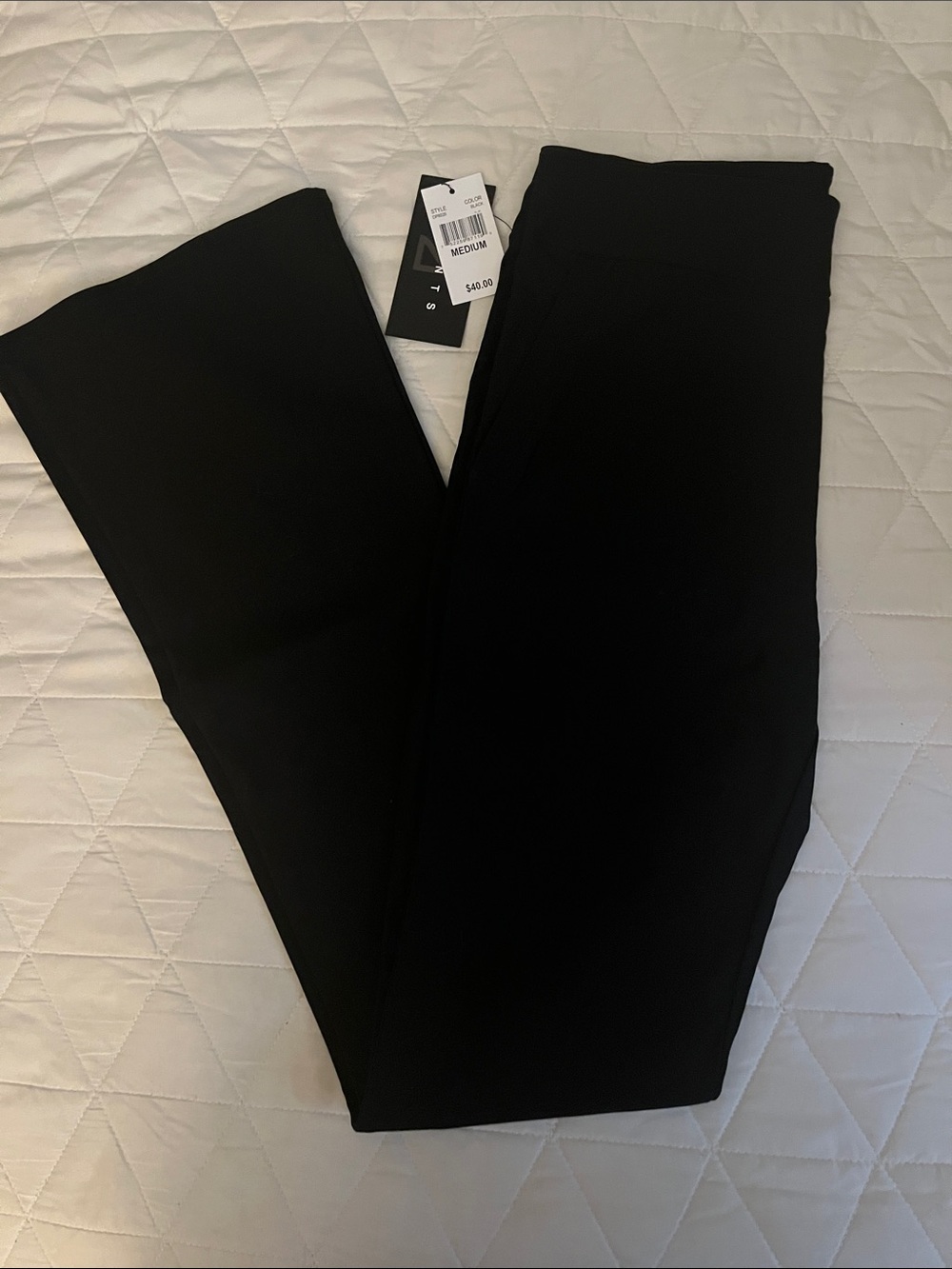 21 Saints Flared Black Pants